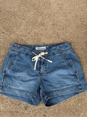 Vintage GAP women’s Denim Jean Low Rise Shorts Drawstring Casual Y2K SM